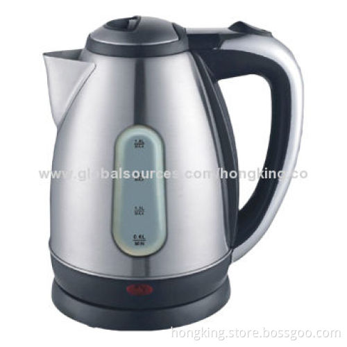 Stainless steel electric kettle with 1.8L & water boiler, coffee maker, tea maker function